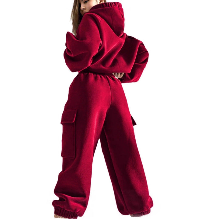 Damernas Sportig Hoodie och Cargo-byxa Set Mirla-Eva Jonsson