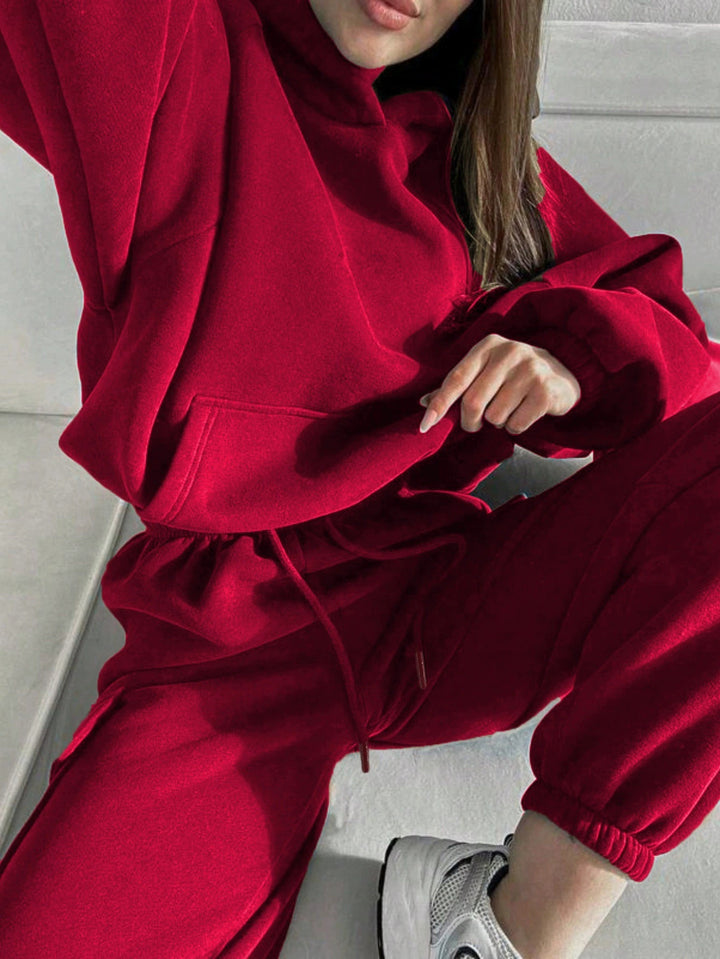 Damernas Sportig Hoodie och Cargo-byxa Set Mirla-Eva Jonsson