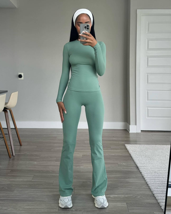Damernas Sportiga Långärmad Överdel och Leggings Set Mirla-Eva Jonsson