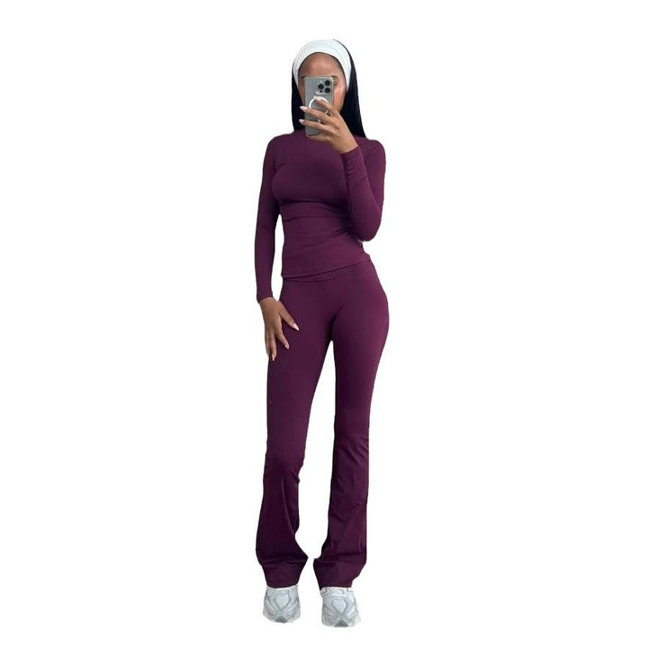 Damernas Sportiga Långärmad Överdel och Leggings Set Mirla-Eva Jonsson