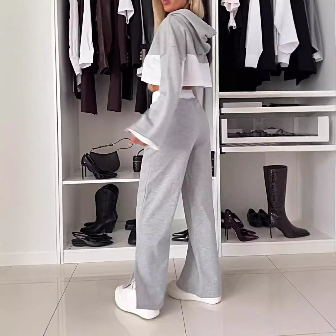 Damernas Sportiga Set av Hoodie och Relaxed Fit Joggingbyxor Mirla-Eva Jonsson