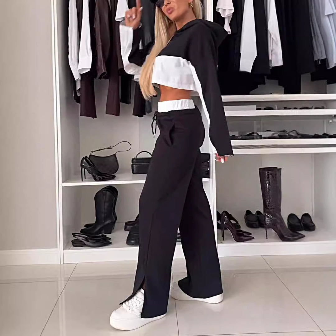 Damernas Sportiga Set av Hoodie och Relaxed Fit Joggingbyxor Mirla-Eva Jonsson