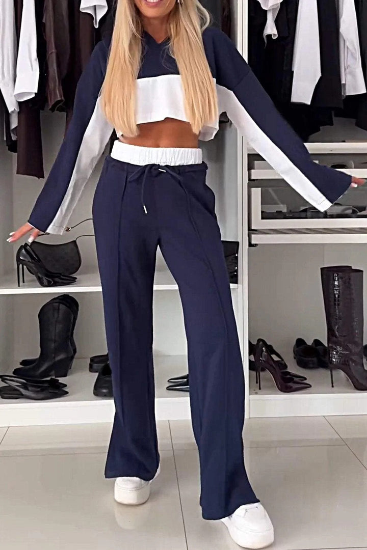Damernas Sportiga Set av Hoodie och Relaxed Fit Joggingbyxor Mirla-Eva Jonsson