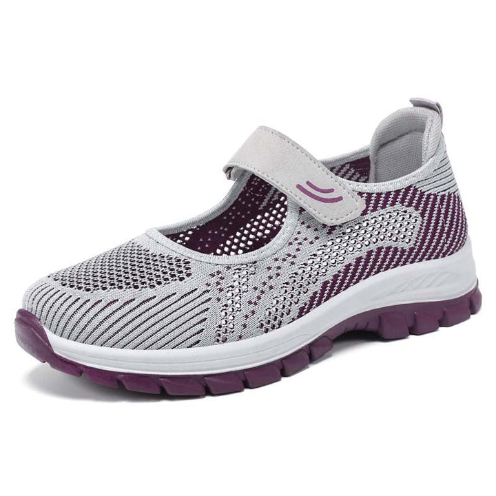 Damernas Sportiga Slip-On Sneakers med Justerbar Rem och Andningsbar Ovanmaterialstruktur Mirla-Eva Jonsson