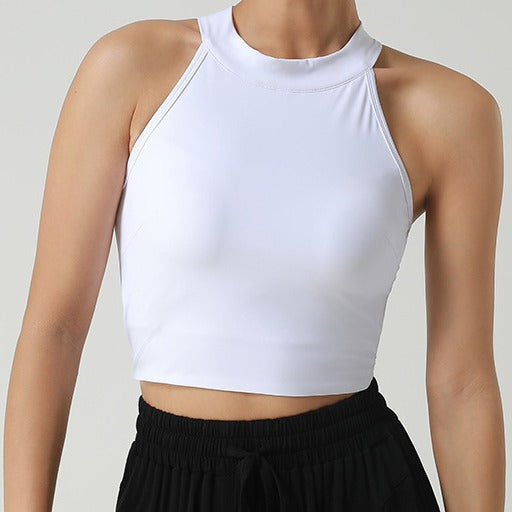 Damernas Sportigt Crop-Top med hög krage och andningsegenskaper Mirla-Eva Jonsson