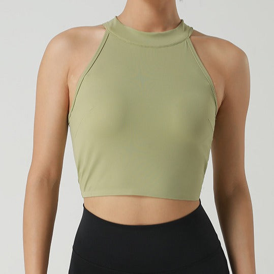 Damernas Sportigt Crop-Top med hög krage och andningsegenskaper Mirla-Eva Jonsson
