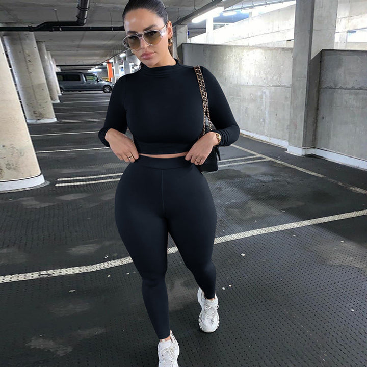 Damernas Sportigt Fitnessset med hög krage Mirla-Eva Jonsson