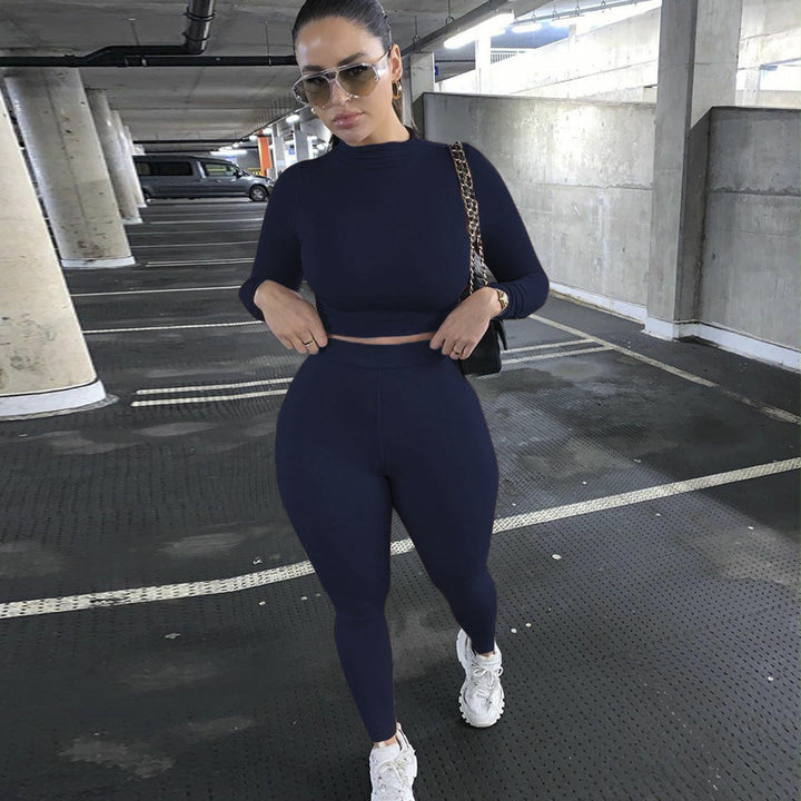 Damernas Sportigt Fitnessset med hög krage Mirla-Eva Jonsson