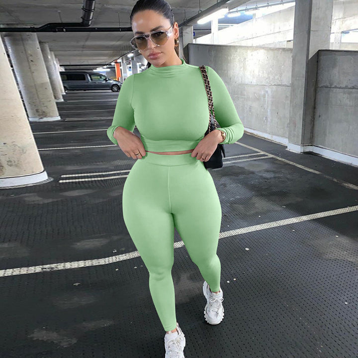 Damernas Sportigt Fitnessset med hög krage Mirla-Eva Jonsson