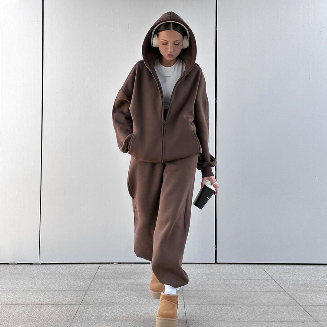 Damernas Sportigt Hoodie och Joggingbyxor Set Mirla-Eva Jonsson