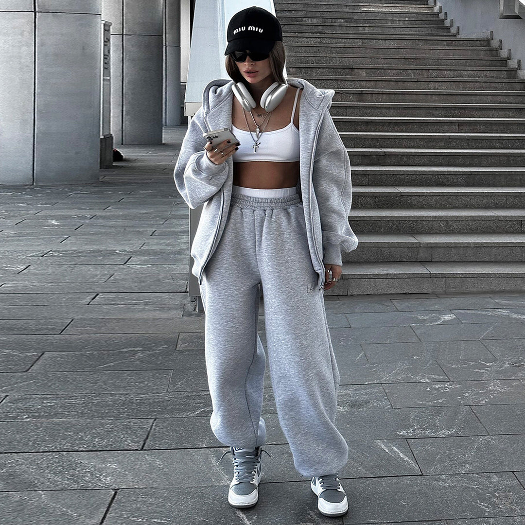 Damernas Sportigt Hoodie och Joggingbyxor Set Mirla-Eva Jonsson