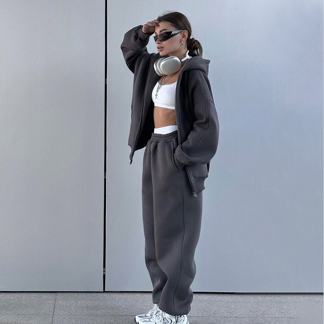 Damernas Sportigt Hoodie och Joggingbyxor Set Mirla-Eva Jonsson