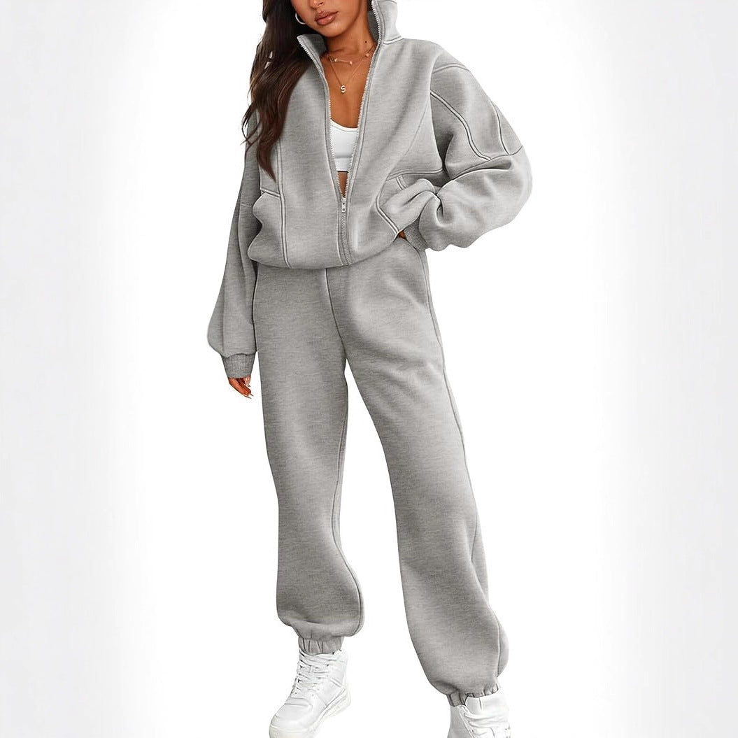 Damernas Sportigt Hoodie-set med hög krage Mirla-Eva Jonsson
