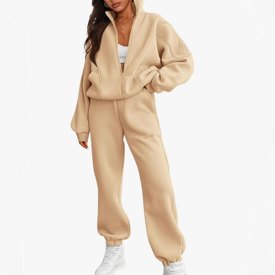 Damernas Sportigt Hoodie-set med hög krage Mirla-Eva Jonsson