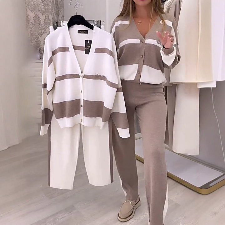 Damernas Sportigt Lounge-set med ränder Mirla-Eva Jonsson