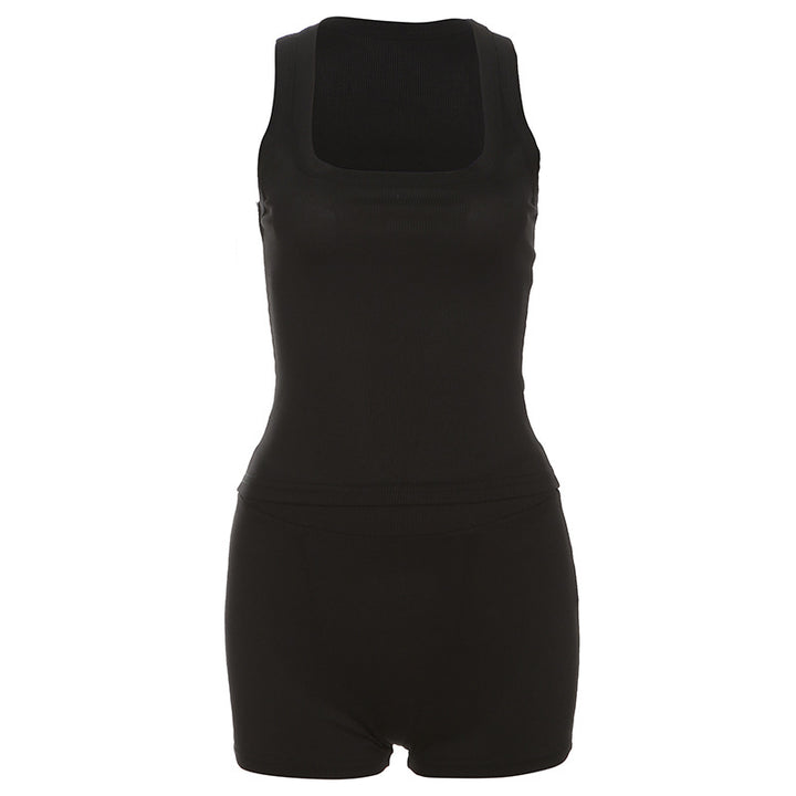 Damernas Sportigt Loungewear-set med ärmlös topp och shorts Mirla-Eva Jonsson