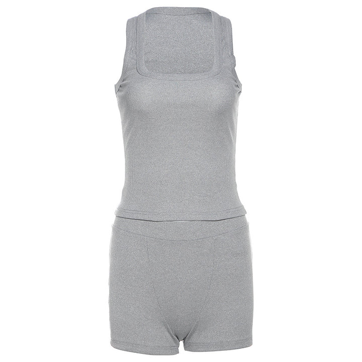 Damernas Sportigt Loungewear-set med ärmlös topp och shorts Mirla-Eva Jonsson