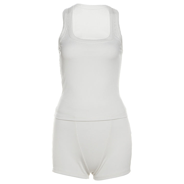 Damernas Sportigt Loungewear-set med ärmlös topp och shorts Mirla-Eva Jonsson