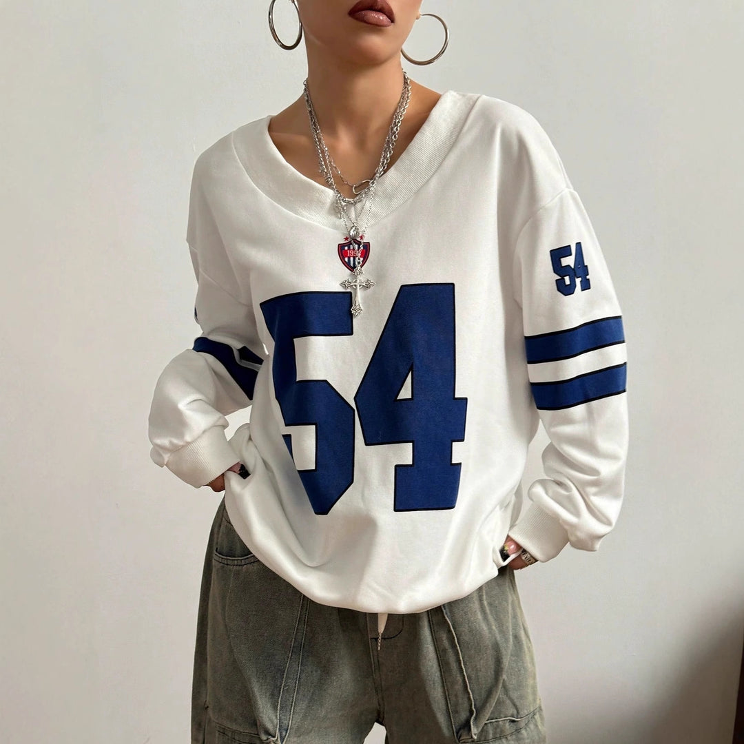 Damernas Sportigt Sweatshirt med oversized skärning och moderna färgaccentueringar Mirla-Eva Jonsson