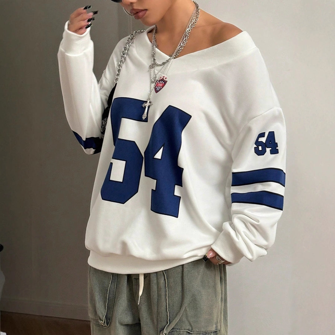 Damernas Sportigt Sweatshirt med oversized skärning och moderna färgaccentueringar Mirla-Eva Jonsson