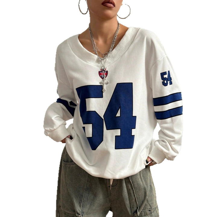 Damernas Sportigt Sweatshirt med oversized skärning och moderna färgaccentueringar Mirla-Eva Jonsson