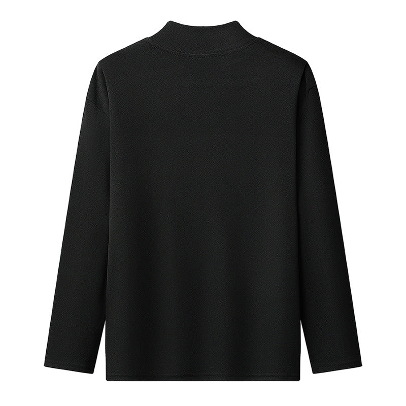 Damernas Ståkrage Långärmad T-shirt i högkvalitativt material Eva Jonsson-Eva Jonsson