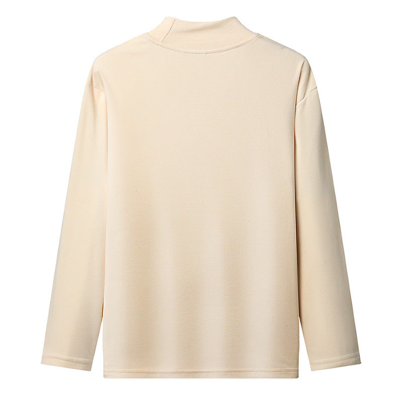 Damernas Ståkrage Långärmad T-shirt i högkvalitativt material Eva Jonsson-Eva Jonsson