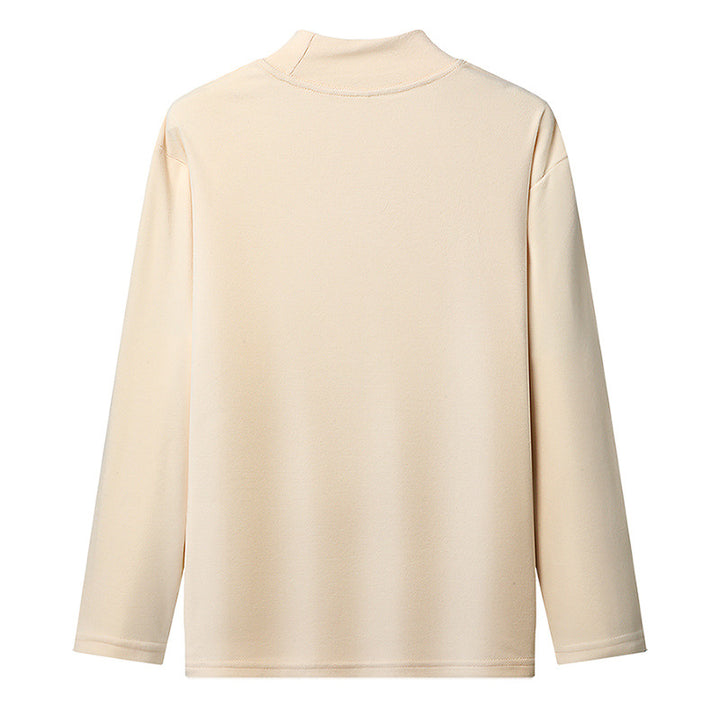 Damernas Ståkrage Långärmad T-shirt i högkvalitativt material Eva Jonsson-Eva Jonsson