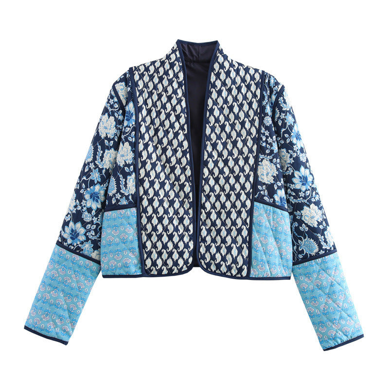 Damernas Stiliga Patchwork-Jacka Mirla-Eva Jonsson