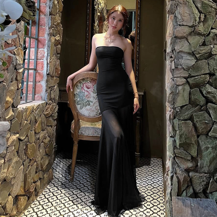 Damernas Strapless Maxiklänning med flödande kjol Mirla-Eva Jonsson