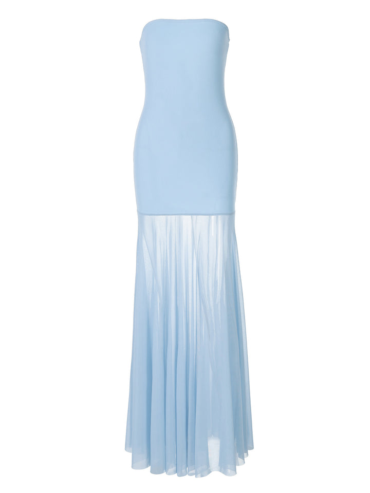 Damernas Strapless Maxiklänning med flödande kjol Mirla-Eva Jonsson