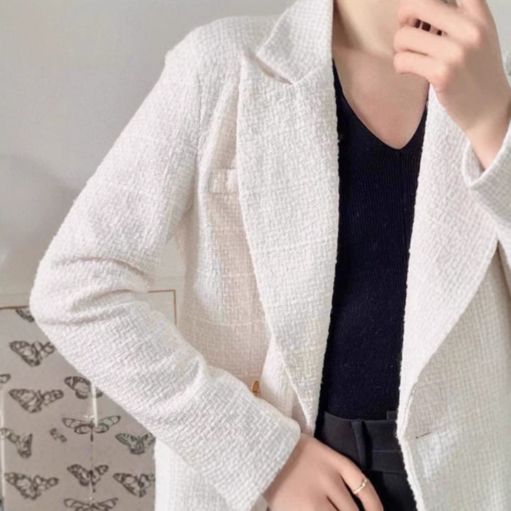 Damernas Tweed Blazerjacka med dubbla knappar och elegant snitt Mirla-Eva Jonsson
