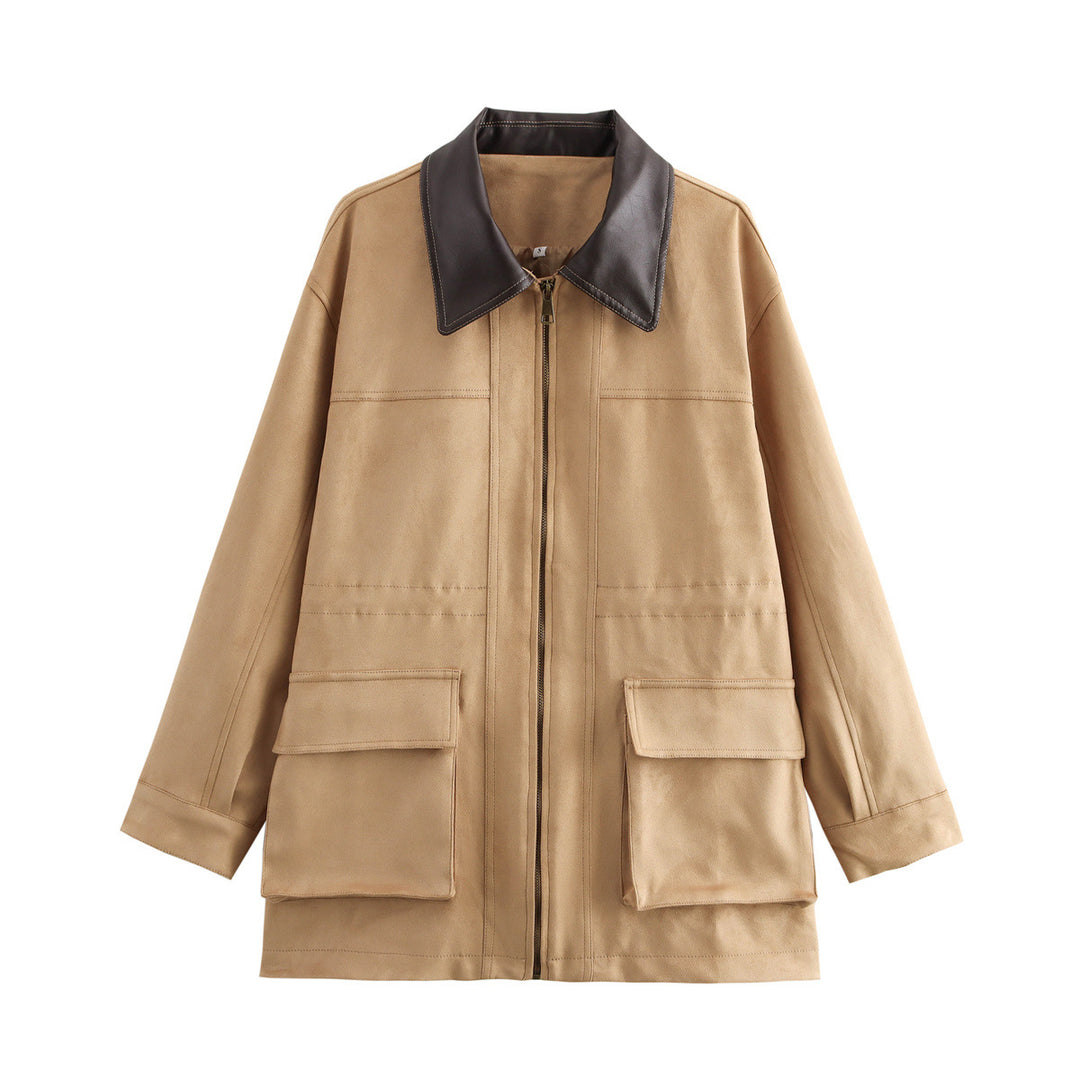 Damernas Utility Jacket med bred krage och påsydda fickor Mirla-Eva Jonsson