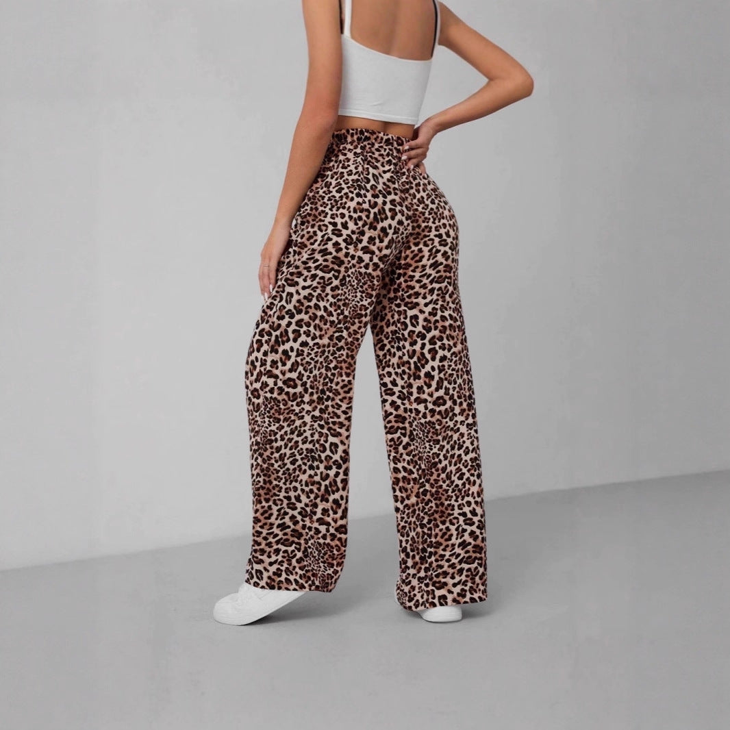 Damernas Vida Chiffonbyxor i leopardmönster Mirla-Eva Jonsson