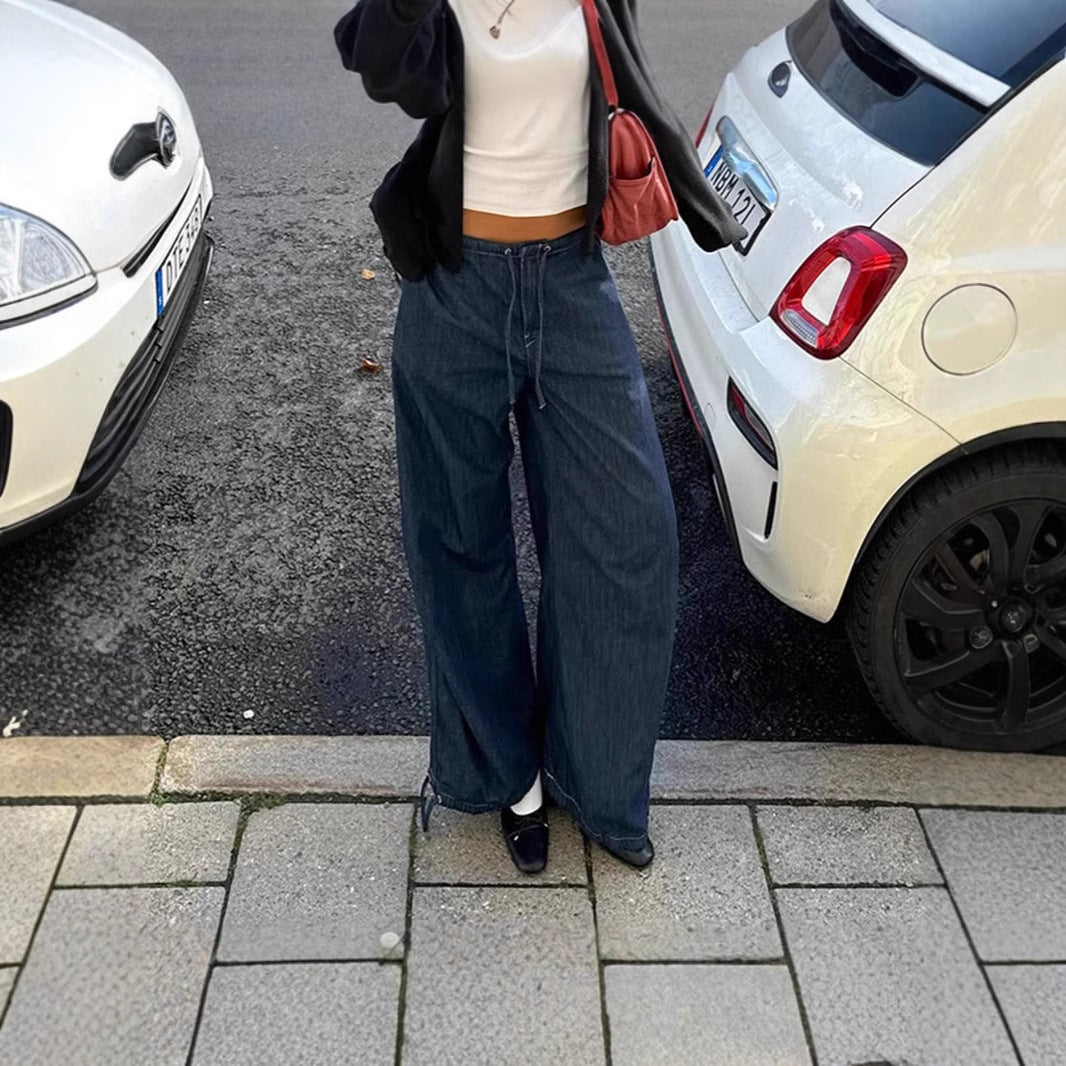 Damernas Vida Jeans med elastisk midjeband och justerbar fåll Mirla-Eva Jonsson