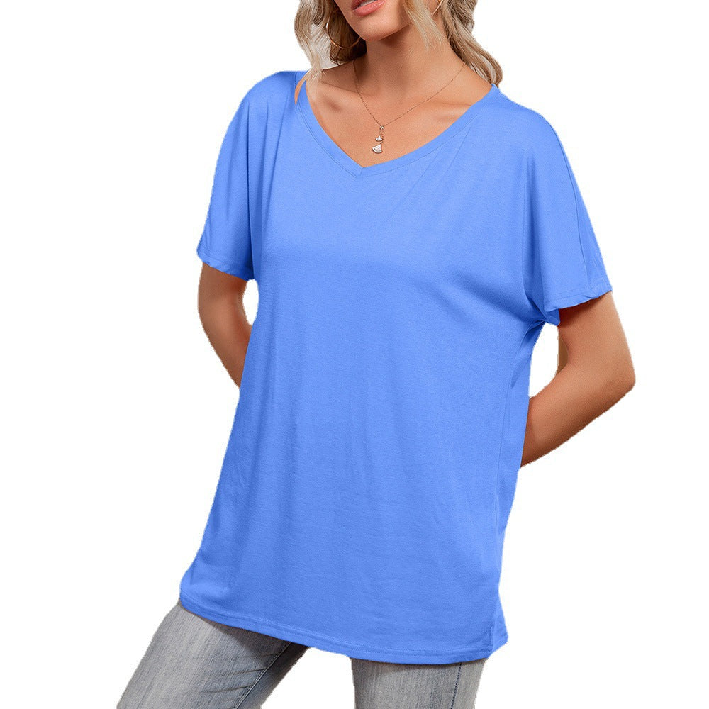 Damernas asymmetriska oversized t-shirt med avslappnad passform Eva Jonsson-Eva Jonsson