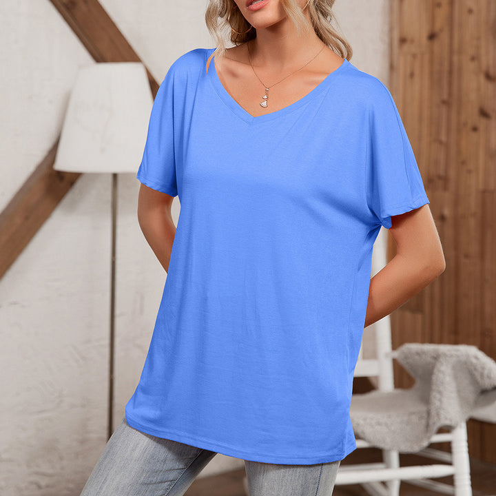 Damernas asymmetriska oversized t-shirt med avslappnad passform Eva Jonsson-Eva Jonsson