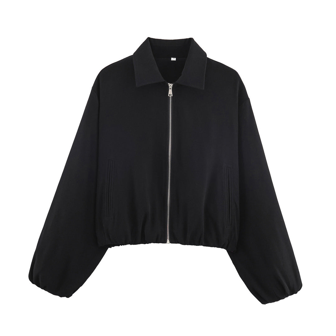 Damernas avslappnade blousonjacka med elastisk midja och praktiska fickor Mirla-Eva Jonsson