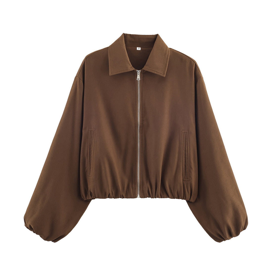 Damernas avslappnade blousonjacka med elastisk midja och praktiska fickor Mirla-Eva Jonsson