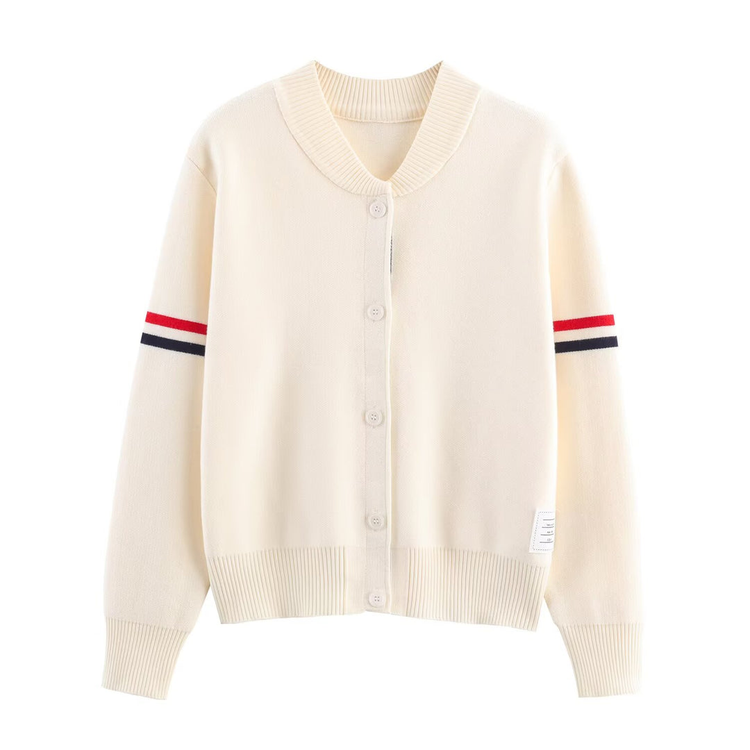 Damernas avslappnade cardigan med modern krage Mirla-Eva Jonsson