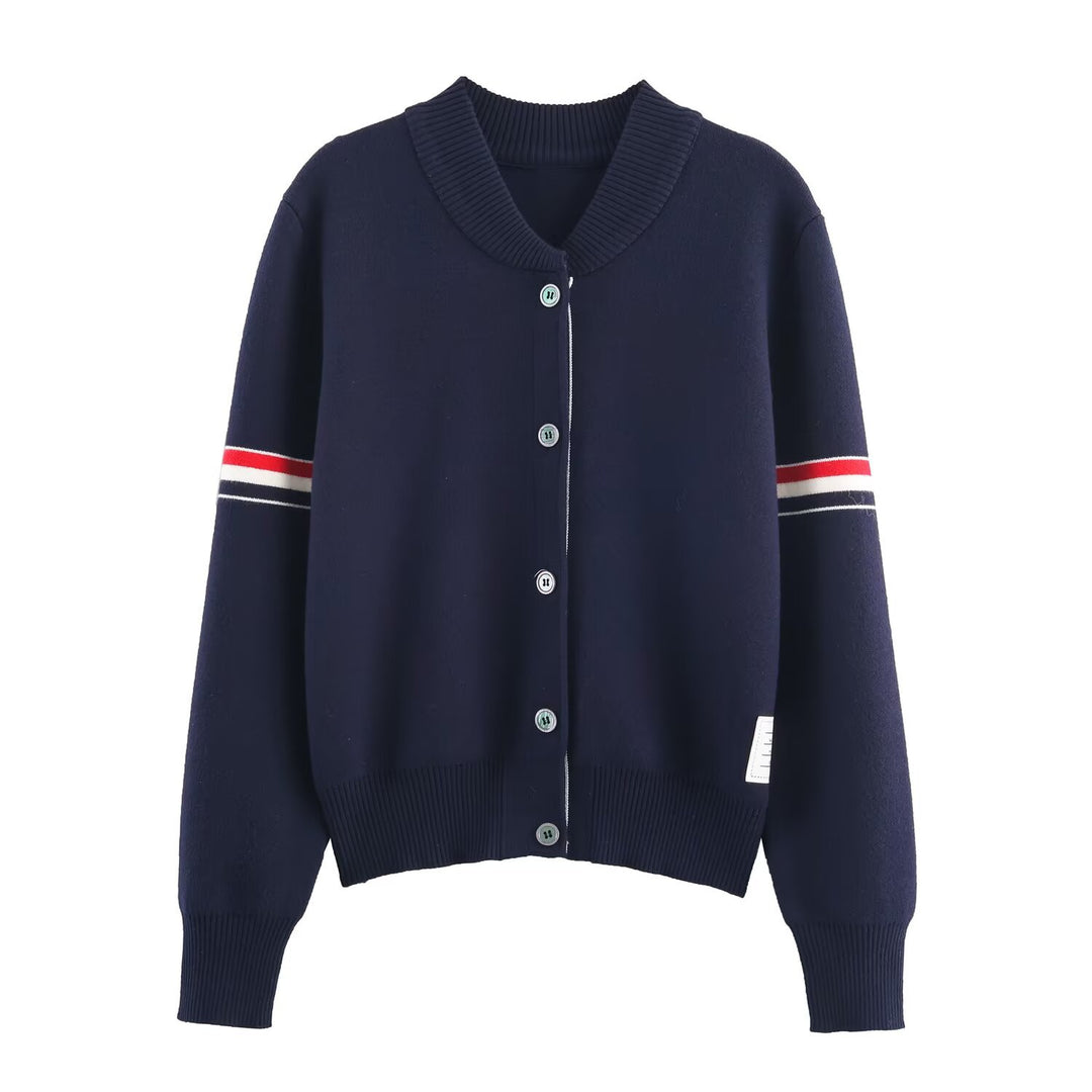 Damernas avslappnade cardigan med modern krage Mirla-Eva Jonsson