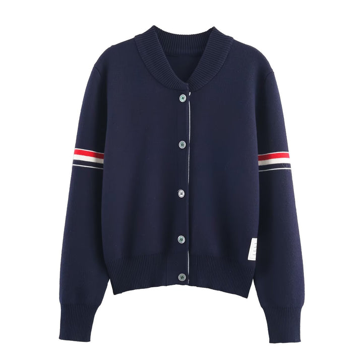 Damernas avslappnade cardigan med modern krage Mirla-Eva Jonsson