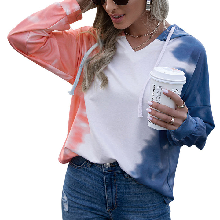 Damernas avslappnade hoodie i moderiktigt tie-dye-design Eva Jonsson-Eva Jonsson