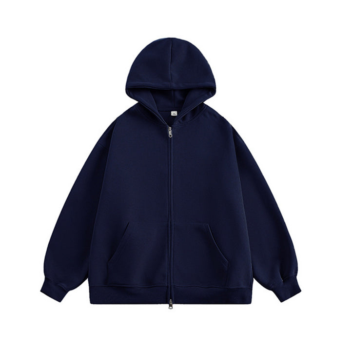 Damernas avslappnade hoodie med dragkedja och fickor Eva Jonsson-Eva Jonsson