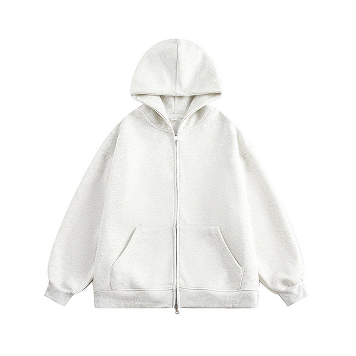 Damernas avslappnade hoodie med dragkedja och fickor Eva Jonsson-Eva Jonsson
