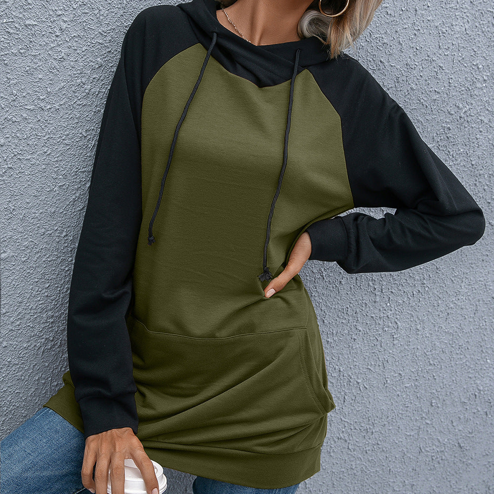Damernas avslappnade hoodie med fickor och sportig raglanpassform Eva Jonsson-Eva Jonsson