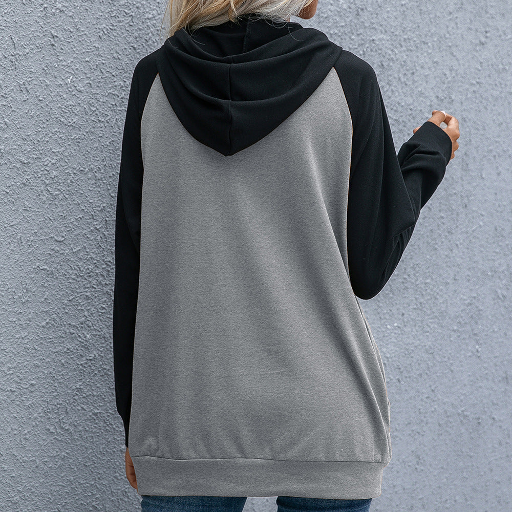 Damernas avslappnade hoodie med fickor och sportig raglanpassform Eva Jonsson-Eva Jonsson