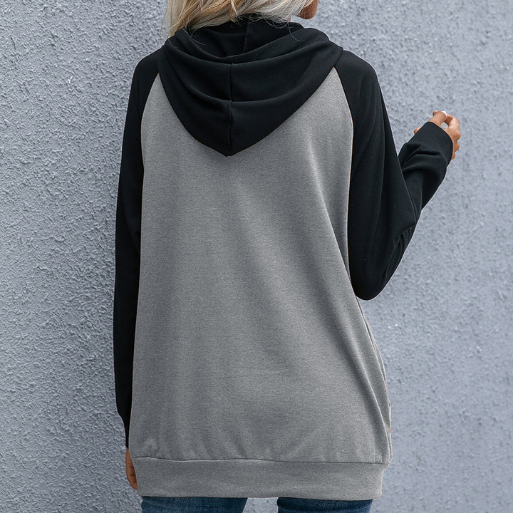 Damernas avslappnade hoodie med fickor och sportig raglanpassform Eva Jonsson-Eva Jonsson