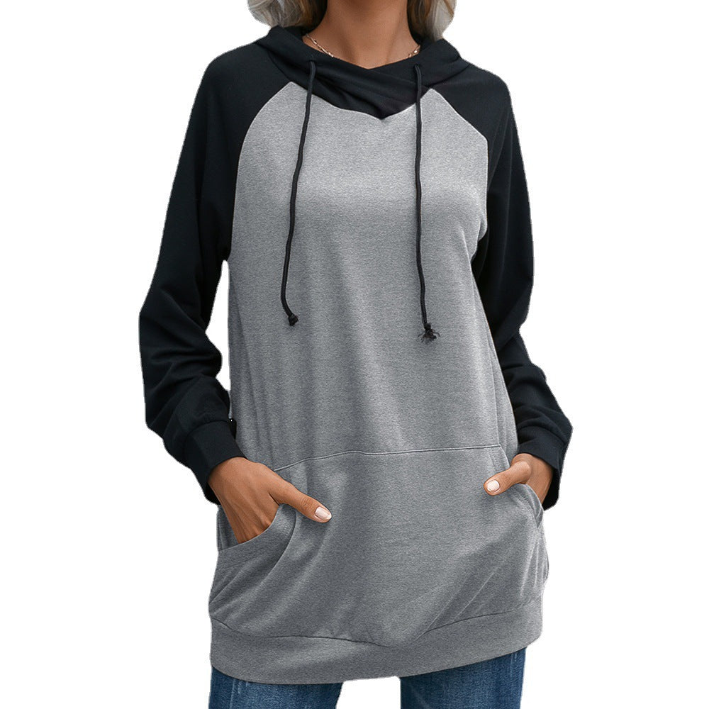 Damernas avslappnade hoodie med fickor och sportig raglanpassform Eva Jonsson-Eva Jonsson