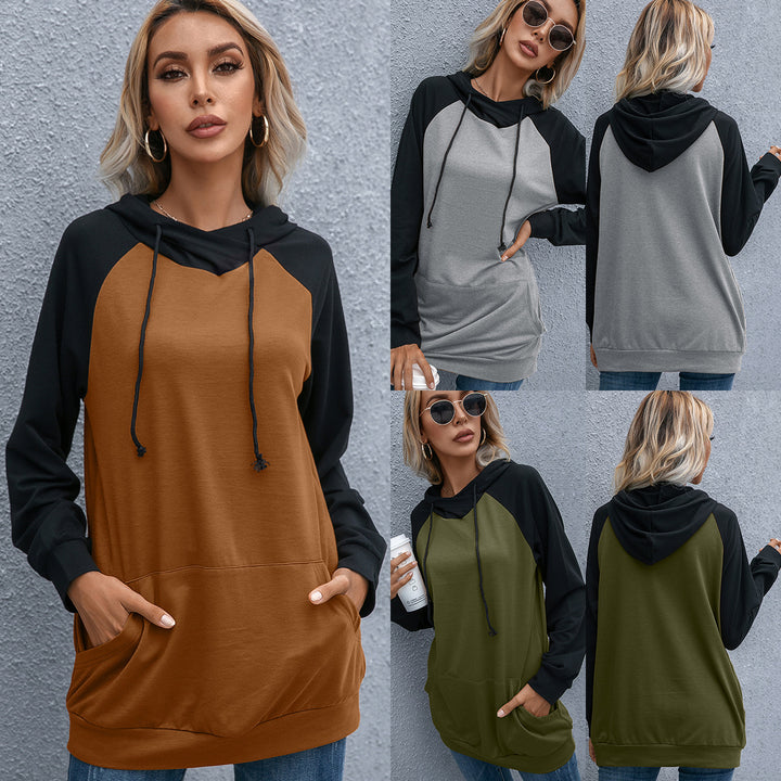 Damernas avslappnade hoodie med fickor och sportig raglanpassform Eva Jonsson-Eva Jonsson